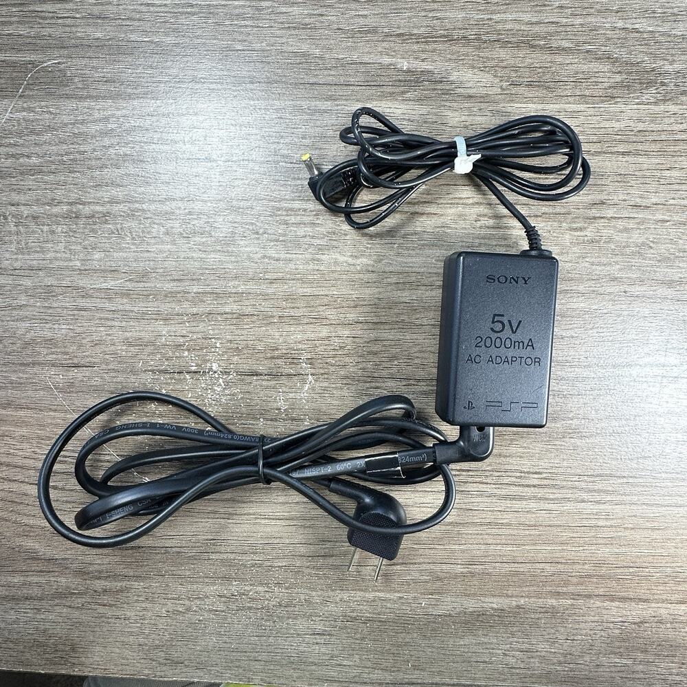 Genuine OEM Sony PSP-100 AC Adapter PSP 1000, 2000 & 3000 Wall Charger TESTED - Picture 2 of 4